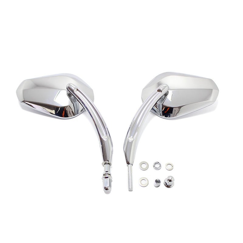 MISS MOLY Chrome Motorcycle Sportster Mirrors Rear View for Road King Street Electra Glide Road Glide Dyna Softail 1982-2018 2019 2020 2021 - Image 4